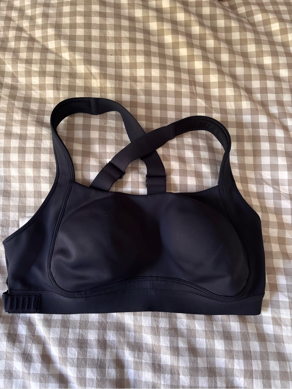 FP | High-Impact Black Sports Bra with Cross-Back Straps